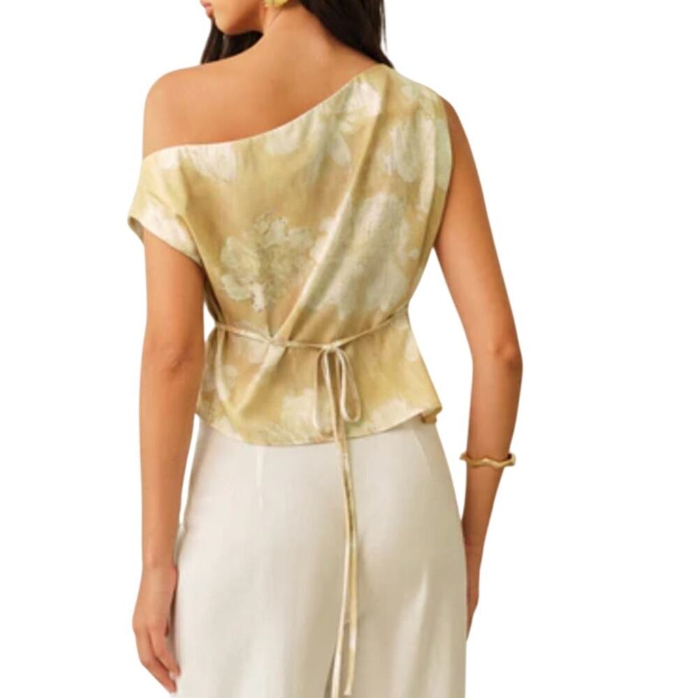 Commense One-Shoulder Floral-Patterned Top L NWT - Picture 3 of 8